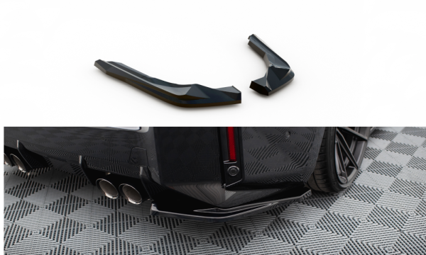Maxton Design Rear extension Flaps diffuser V.1 black gloss - 23+ BMW M2 G87