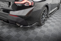 Maxton Design Heckansatz Flaps Diffusor V.2 schwarz Hochglanz - 21+ BMW 2er Serie G42 Coupe