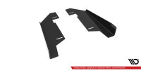 Maxton Design Rear Side Flaps gloss black - 14-17 BMW 4 Series F36 Gran Coupe