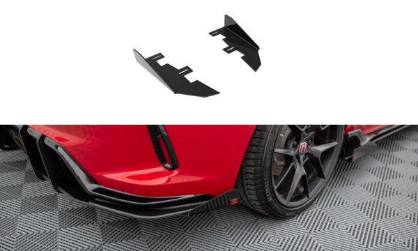 Maxton Design Rear Side Flaps black gloss - 23+ Honda Civic Type-R FL5