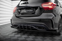 Maxton Design Hintere Seiten Flaps schwarz Hochglanz - 15-18 Mercedes A W176 AMG-Line Facelift