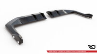 Maxton Design middle Cup Diffuser rear extension DTM Look V.1 + Flaps black - 23+ Honda Civic Type-R FL5