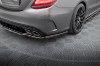 Maxton Design Middle diffuser rear extension DTM Look black gloss - 18+ Mercedes AMG C63 W205 Facelift