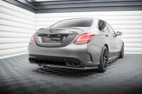 Maxton Design Mittlerer Diffusor Heckansatz DTM Look schwarz Hochglanz - 18+ Mercedes AMG C63 W205 Facelift