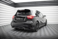 Maxton Design Mittlerer Diffusor Heckansatz DTM Look schwarz Hochglanz - 15-18 Mercedes A W176 AMG-Line Facelift