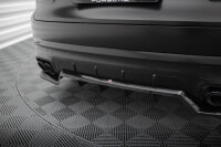 Maxton Design Middle diffuser rear extension DTM Look black gloss - 18-23 Porsche Cayenne Sport Design MK3