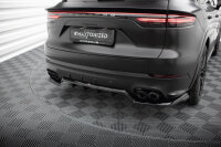 Maxton Design Middle diffuser rear extension DTM Look black gloss - 18-23 Porsche Cayenne Sport Design MK3