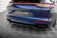 Maxton Design Middle diffuser rear extension DTM Look black gloss - 20+ Porsche Panamera E-Hybrid 971 Facelift