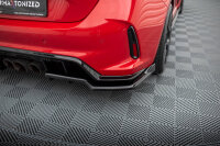 Maxton Design Middle diffuser rear extension DTM Look V.2 black gloss - 23+ Honda Civic Type-R FL5