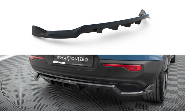 Maxton Design Middle diffuser rear extension DTM Look black gloss - 21+ Volvo C40 MK1