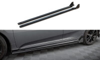 Maxton Design Side Skirt extensions + Flaps black gloss -...