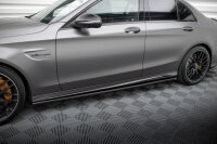 Maxton Design Seitenschweller Ansatz schwarz Hochglanz - 18-21 Mercedes AMG C63 W205 Facelift