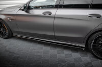 Maxton Design Seitenschweller Ansatz schwarz Hochglanz - 18-21 Mercedes AMG C63 W205 Facelift