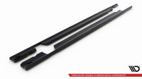 Maxton Design Side Skirt extensions black gloss - 18-21 Mercedes AMG C63 W205 Facelift