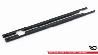 Maxton Design Side Skirt extensions black gloss - 18-21 Mercedes AMG C63 W205 Facelift