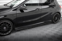 Maxton Design Seitenschweller Ansatz schwarz Hochglanz - 15-18 Mercedes A W176 AMG-Line Facelift