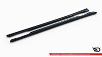 Maxton Design Seitenschweller Ansatz schwarz Hochglanz - 15-18 Mercedes A W176 AMG-Line Facelift