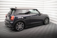 Maxton Design Side Skirt extensions black gloss - 22+ Mini Cooper S F56 Facelift