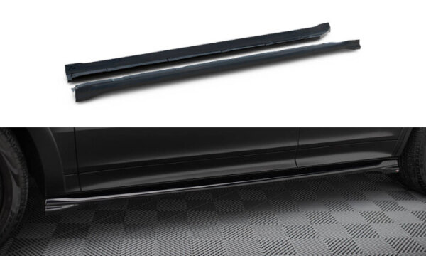 Maxton Design Side Skirt extensions black gloss - 18-23 Porsche Cayenne Sport Design MK3