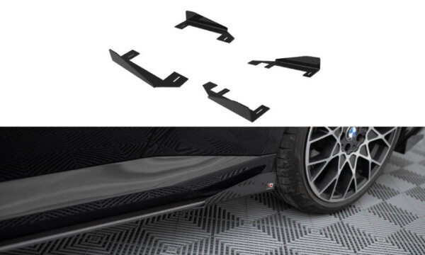 Maxton Design Side Flaps black gloss - 21+ BMW 2 Series G42 Coupe