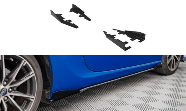 Maxton Design Side Flaps black gloss - 17-21 Subaru BRZ MK1 Facelift