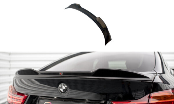 Maxton Design Attachment Rear Spoiler Cap black gloss - 14-17 BMW 4 Series F36 Gran Coupe