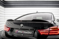 Maxton Design Aufsatz Heckspoiler Abrisskante schwarz Hochglanz - 14-17 BMW 4er Serie F36 Gran Coupe