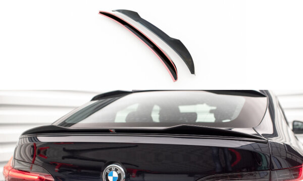 Maxton Design Attachment Rear Spoiler Cap black gloss - 18+ BMW X4 G02 M-Package