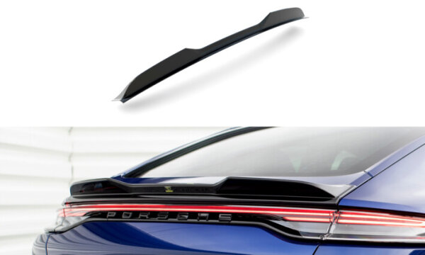 Maxton Design Attachment Rear Spoiler Cap black gloss - 20+ Porsche Panamera E-Hybrid 971 Facelift