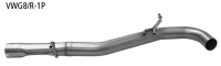 Bastuck Exhaust System double tailpipe 2x Ø 100 mm (RACE Look) for the original exhaust flap - 20+ VW Golf 8 R