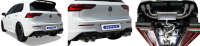 Bastuck Exhaust System double tailpipe 2x Ø 100 mm (RACE Look) for the original exhaust flap - 20+ VW Golf 8 R