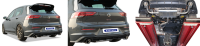 Bastuck Exhaust System double tailpipe 1x Ø 110 mm (RACE Look) w/o exhaust flap - 20+ VW Golf 8 GTI Clubsport