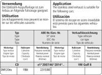 Bastuck Komplettanlage Einfach-Endrohr 1x Ø 110 mm (im RACE Look) ohne Abgasklappe - 20+ VW Golf 8 GTI Clubsport