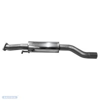 Bastuck Exhaust System single tailpipe 1x Ø 100 mm (RACE Look) w/o exhaust flap - 20+ Toyota Yaris GR