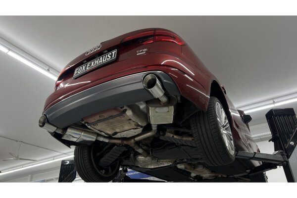 FOX Endschalldämpfer 1x114 Typ 25 - Audi A4 B9 2.0 2WD