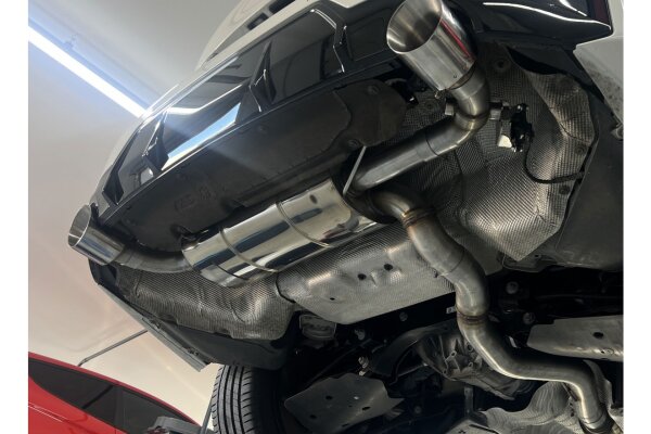 FOX final silencer with exhaust flap (w/o tips) - 22+ BMW 3 Series G3 330i