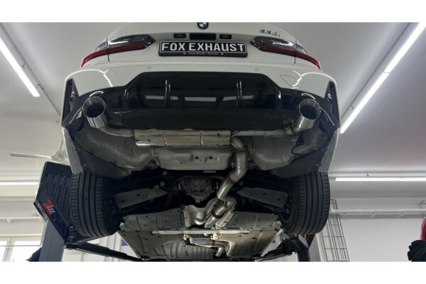 FOX half system from OPF with exhaust flap 1x114 Type 25 - 22+ BMW 3 Series G3 330i