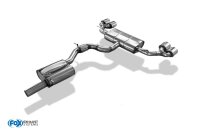 FOX front silencer + final silencer right/left - 2x115x85...