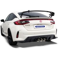 Bastuck Endschalldämpfer mit 3-fach-Endrohr 2x Ø 100 mm / 1x Ø 110 mm (RACE-Look) für Serienabgasklappe - 23+ Honda Civic FL5 Type-R