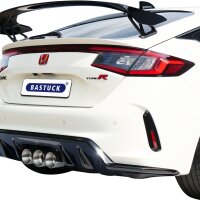 Bastuck Rear silencer with triple 2x Ø 100 mm / 1x Ø 110 mm (RACE look) for serial exhaust flap - 23+ Honda Civic FL5 Type-R