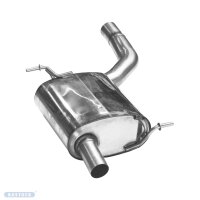 Bastuck rear silencer with single tailpipe LH / 1x Ø 54 mm for standard tailpipe trims w/o exhaust flap - 11+ Mercedes SLK 350 R172