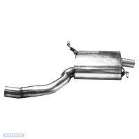 Bastuck rear silencer with single tailpipe RH / 1x...