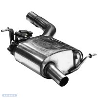 Bastuck rear silencer with single tailpipe LH / 1x...