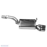 Bastuck rear silencer double tailpipe LH / 2x Ø 70...