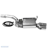 Bastuck rear silencer double tailpipe LH / 2x Ø 70...