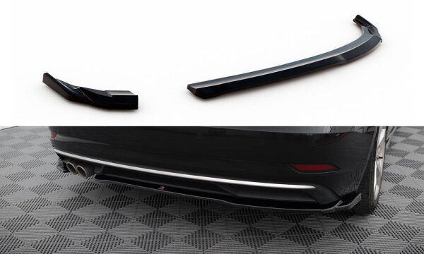 Maxton Design Rear Extension Flaps Diffusor - Audi A3 Sportback 8V Facelift