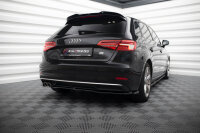 Maxton Design Heckansatz Flaps Diffusor - Audi A3 Sportback 8V Facelift