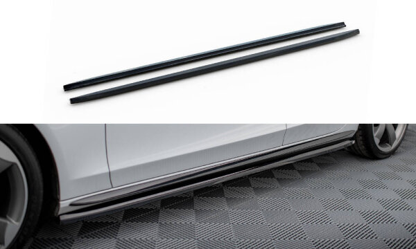 Maxton Design Side Skirts Diffusers - Audi A4 Competition B8 Facelift