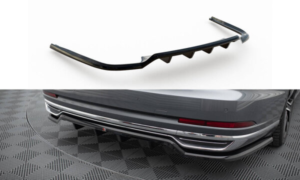 Maxton Design Middle Diffusor Rear Extension DTM Look - Audi A8 D5