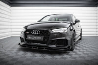 Maxton Design Street Pro Frontansatz  V1 + Flaps - Audi RS3 Limousine 8V Facelift